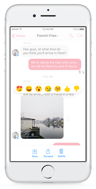 終於可以按「爛」瞭！Facebook Messenger 推齣兩大新功能！
