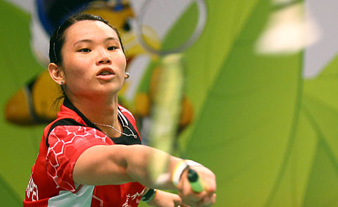 戴資穎直落二
冠軍.球后到手