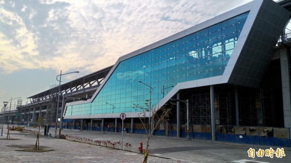 彰化縣政府將高鐵彰化站定義在花田生態城市,低建蔽率和低容積率是開發特定區一大特色。(記者張聰秋攝)