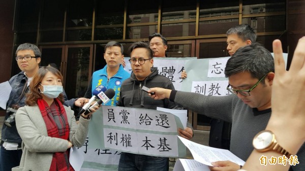 黨代表擬參選人李旨揚直批國民黨急修黨代表參選資格的做法,「倉促又顢頇」(記者溫于德攝)