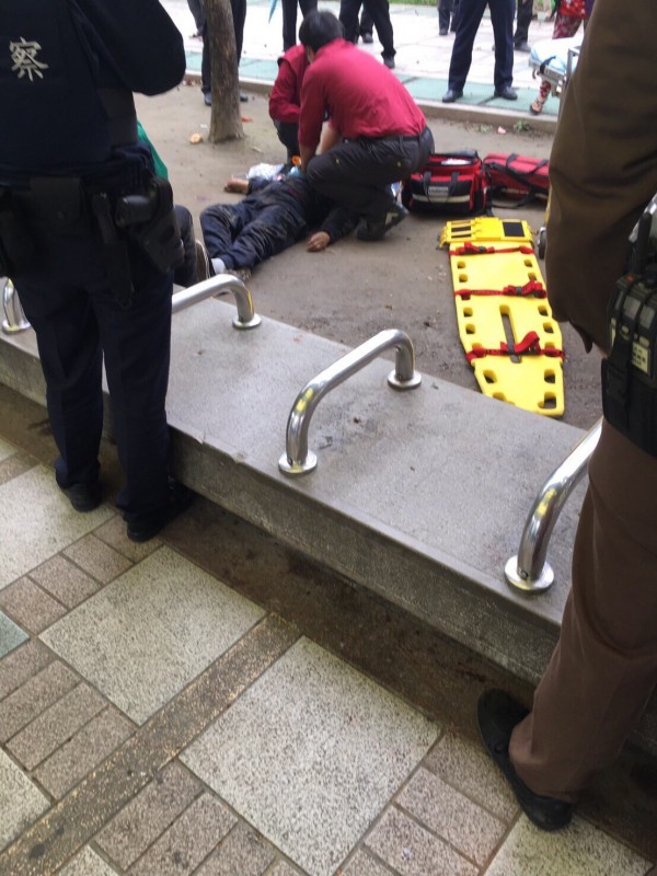 艋舺公園傳出有人因金錢糾紛被毆打重傷。(記者王冠仁翻攝)