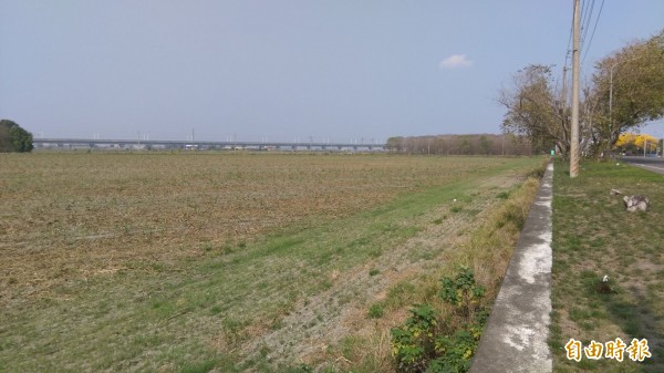 彰南產業園區位置在溪州鄉水尾村，占地98.28公頃，原是台糖的水尾農場。（記者張聰秋攝）