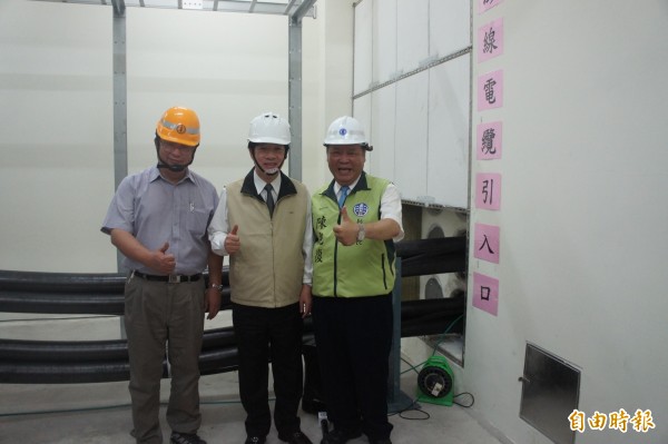 澎湖端海底電纜都已完工，僅剩下雲林口湖段陸域工程需要溝通協調。（記者劉禹慶攝）