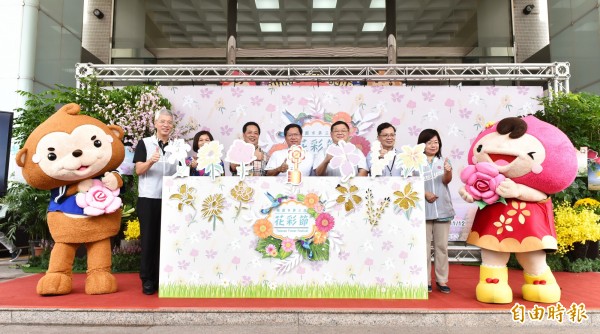 桃園市秋季賞花盛會「桃園花彩節」月底起陸續登場。（記者陳昀攝）