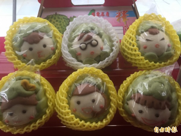 釋迦造型饅頭。(記者張存薇攝)