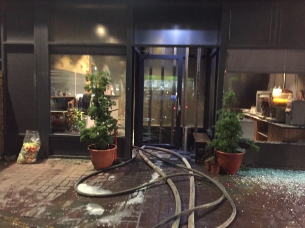 彰化溪湖鎮火鍋店氣爆,7人受傷送醫(記者陳冠備翻攝)