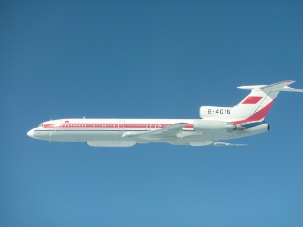 中共軍機TU-154。(國防部提供)
