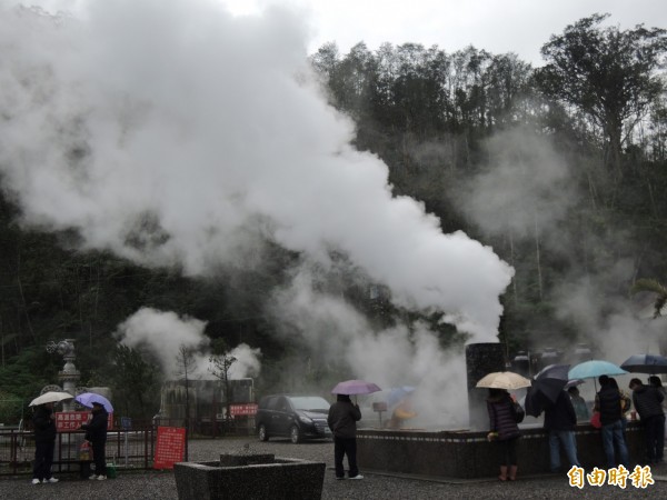 宜蘭縣清水地熱公園,明,後天休園2天,遊客不要白跑一趟。(資料照,記者江志雄攝)
