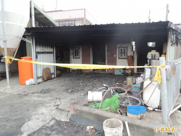 東勢鄉今凌晨傳火警,釀成一死兩傷慘劇。(記者陳燦坤攝)