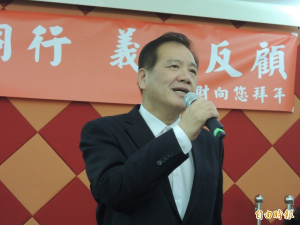 有意捲土重來的國民黨前市長許明財本週六要召開市政論壇，將參與黨內初選機制。（記者洪美秀攝）