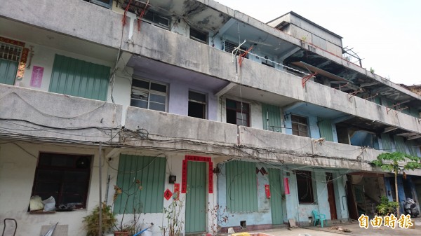 南市東區大林平價住宅,預定1月20日拆除。(記者洪瑞琴攝)