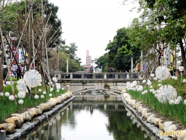 綠川整治第一期工程完工，10日正式啟用。（記者張菁雅攝）