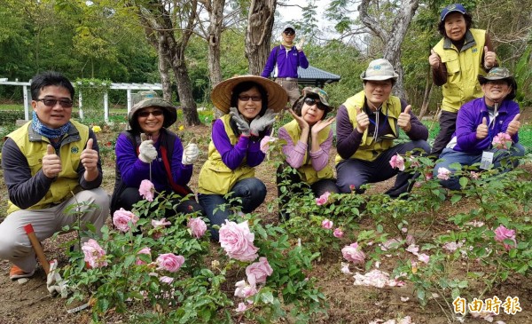 澄清湖風景區推出幸福花園,種植70種400株玫瑰。(記者陳文嬋攝)