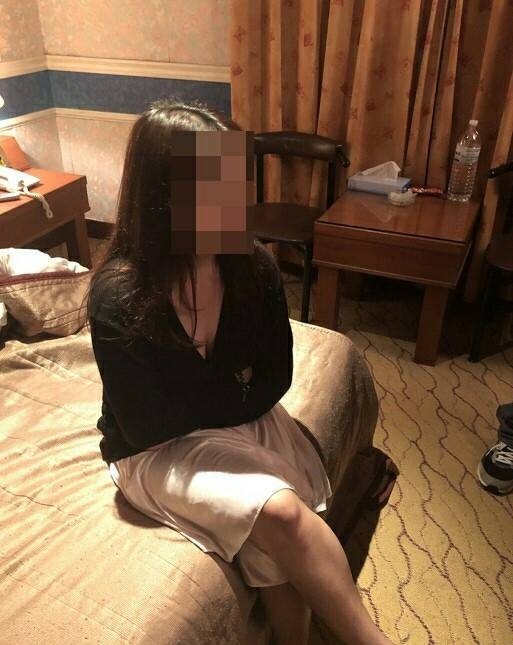 警方逮獲來台賣淫的泰國籍女子。（記者劉慶侯翻攝）