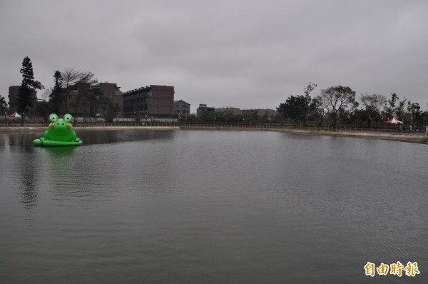 「社子埤塘生態公園」未來將增設公共裝置藝術，盼能成為地方景觀地標。（記者周敏鴻攝）