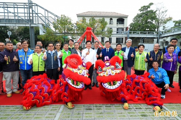 綠川第二期水岸改造工程動土，預計今年底完工。（記者歐素美攝）