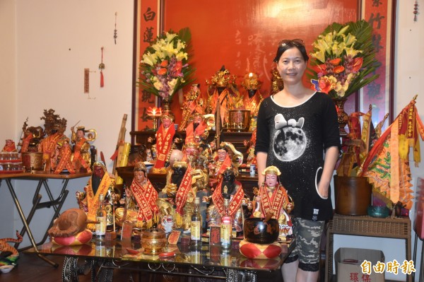 陳寶玉表示,將對散佈不實言論的人提告。(記者邱灝唐攝)
