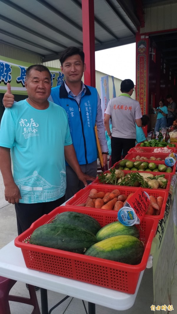 路跑當天主場將開辦有機蔬菜農夫市集。（記者廖淑玲攝）