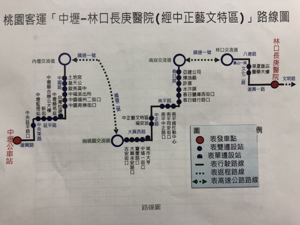 711市區公車路線圖。（記者陳昀攝）