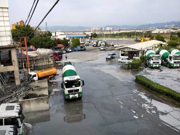 巨力混凝土公司大里廠。（記者顏宏駿翻攝）