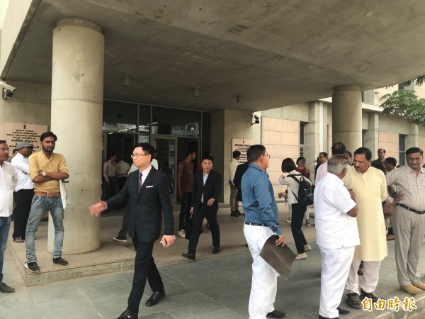 圖為印度古吉拉州的州政府辦公大樓。（記者羅倩宜攝）