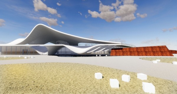 外型療癒「海螺館」在建築師公會認定「無抄襲」後,將繼續進行發包、新建工程。(新建工程處提供)