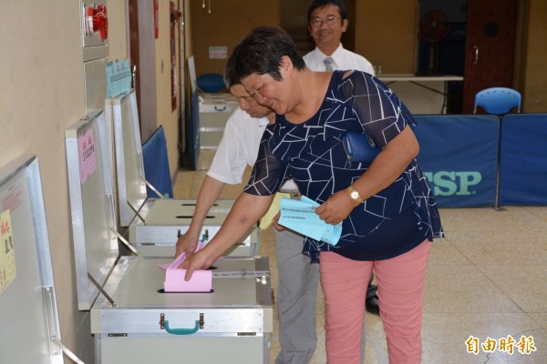 民進黨宜蘭縣黨部主委選舉今天投票，宜縣有3200多名黨員。（記者游明金攝）