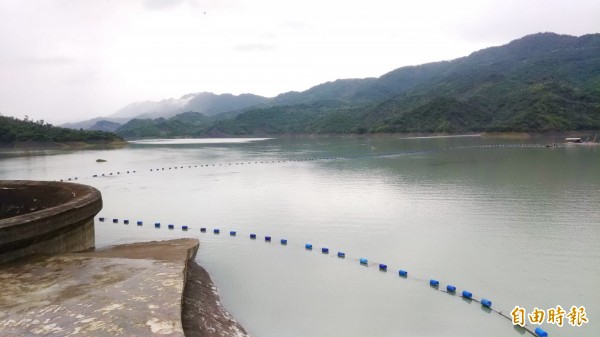 降雨挹注,南化水庫的蓄水率來到6成左右。(記者吳俊鋒攝)