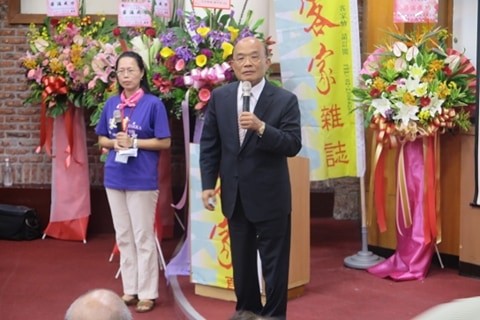 蘇貞昌參加全國客家文化夏令營活動。(圖由民眾提供)