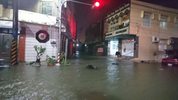 東石鄉汪洋一片。（民眾提供）