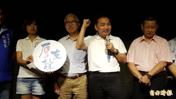 蔡英文政府執政以來，今天執行首件死刑槍決，國民黨新北市長參選人侯友宜對此表示，這是遲來的正義。（記者賴筱桐攝）