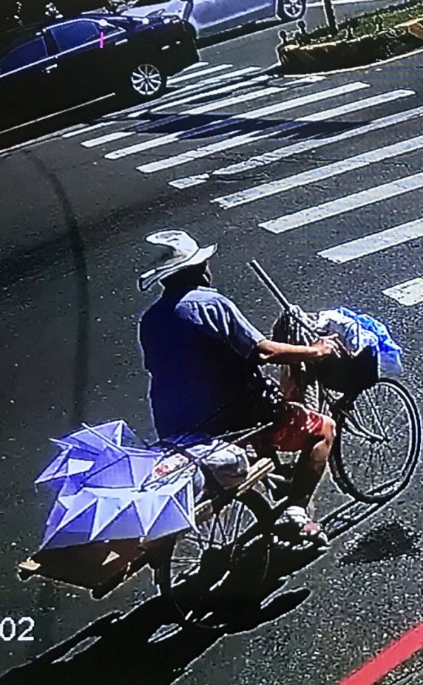 警方從道路監識器發現林男涉案。（記者李容萍翻攝）