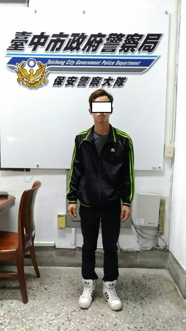 李男到台灣的真正目的，警方仍調查中。（記者張瑞楨翻攝）