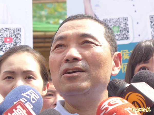 國民黨新北市長參選人侯友宜痛批「促轉會淪為東廠，作為選戰的打手」。（記者李雅雯攝）