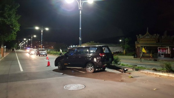 車禍現場。（記者王宣晴翻攝）