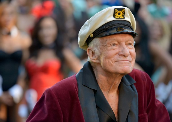 花花公子（Playboy）創辦人海夫納（Hugh Hefner），過世時91歲。（法新社）