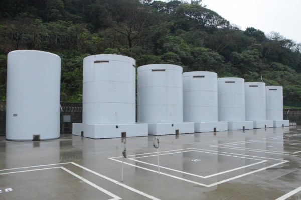 核一廠露天乾式貯存場。圖為去年2月18日現場狀況。(資料照,台灣電力公司提供)