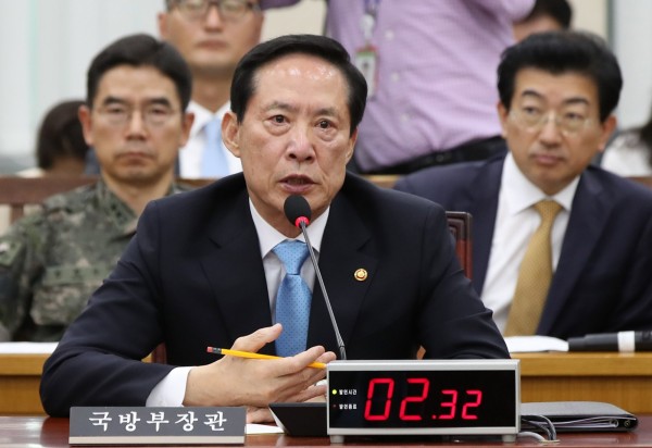 南韓國防部長宋永武今日在國會面對質詢時也表示，已向文在寅建議全面部署薩德。（歐新社）
