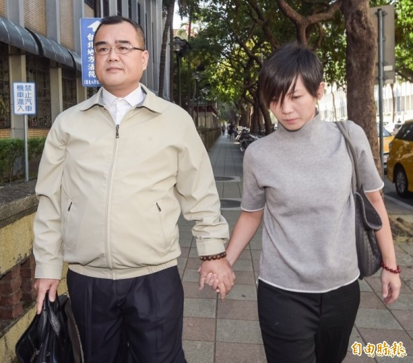 彭愛佳(右)、林益世。(資料照)(記者鍾智凱攝)