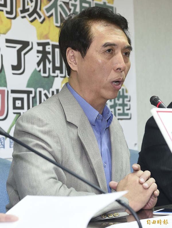 藍委陳學聖表示國民黨以前為了兩岸和平，很少為台灣的自我價值發聲。（資料照，記者陳志曲攝）