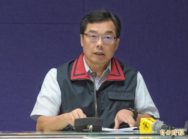北市警察局副局長林順家今早出面說明此次事件。(記者張嘉明攝)