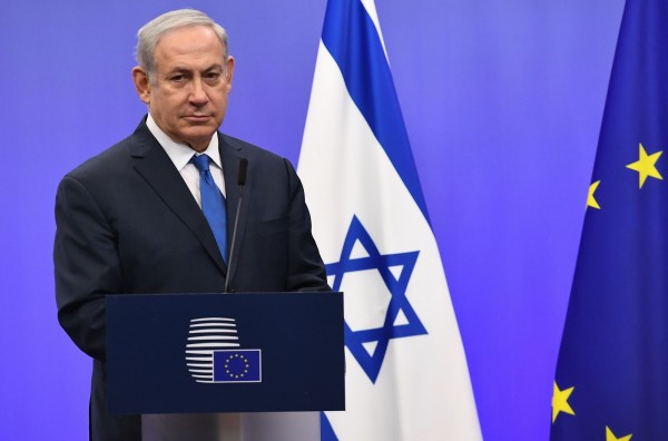 以色列總理尼坦雅胡遭潑冷水，歐盟成員國外長堅決反對承認耶路撒冷是以色列首都，並認為此舉會打擊和平。（法新社）
