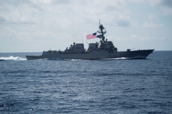 南韓軍方人士透露,美國海軍幾乎動用了所有可調動的神盾艦,目前在西太平洋海域一共集結了16艘神盾艦。圖為搭載神盾系統的亞里勃克級驅逐艦。(路透)