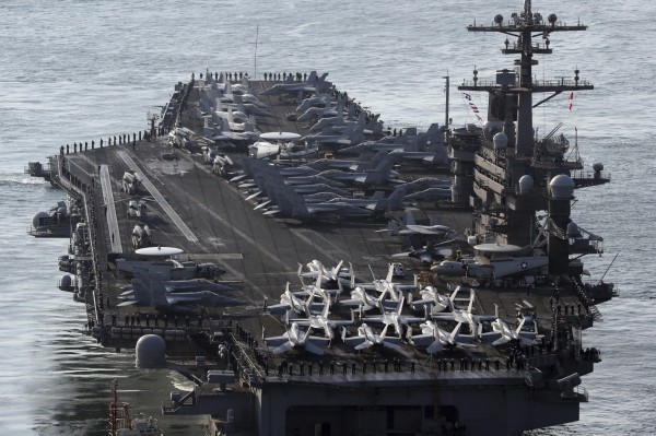 北韓政權無視美國總統川普派出航空母艦前往朝鮮半島的警告,依然緊鑼密鼓地準備核子試驗。(美聯社)