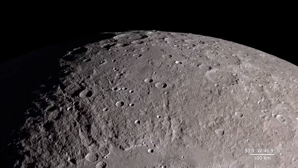 美國太空總署（NASA）發佈4K超高畫質月球表面影片。（圖片擷取自NASA影片）