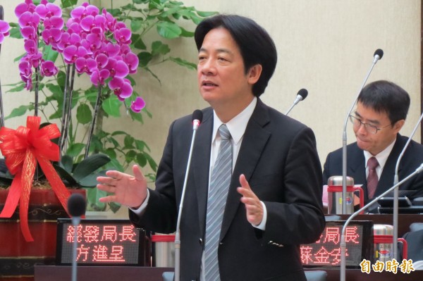 有媒體報導指出,台南市長賴清德可能是總統考慮的總統府秘書長人選之一。(資料照,記者蔡文居攝)