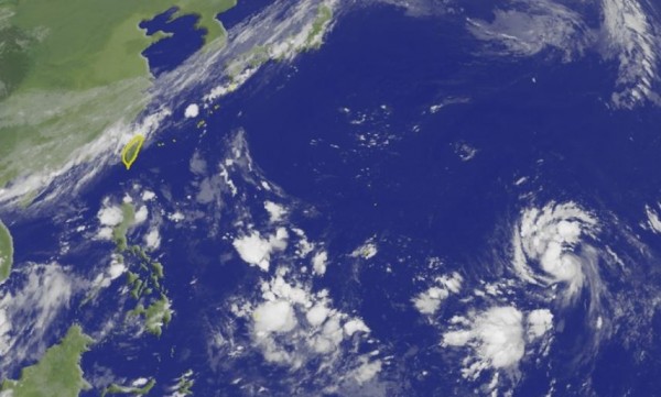 美國氣象專家傑森.尼科爾斯指出,山竹颱風本月15日或16日恐衝擊台灣。(圖擷取自中央氣象局)