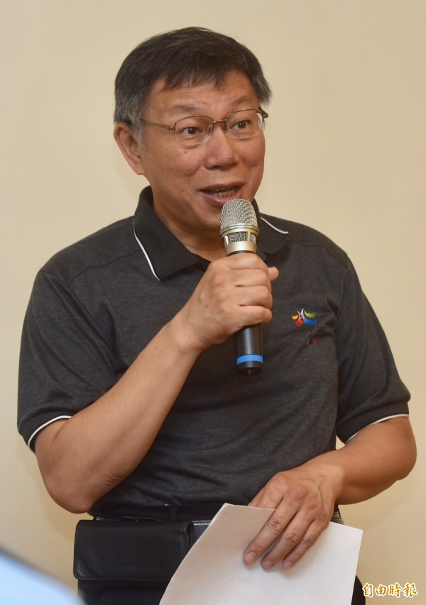 北市府市長室主任蔡壁如和名嘴周玉蔻LINE互槓，台北市長柯文哲受訪時回應「還好啦！」。（資料照）