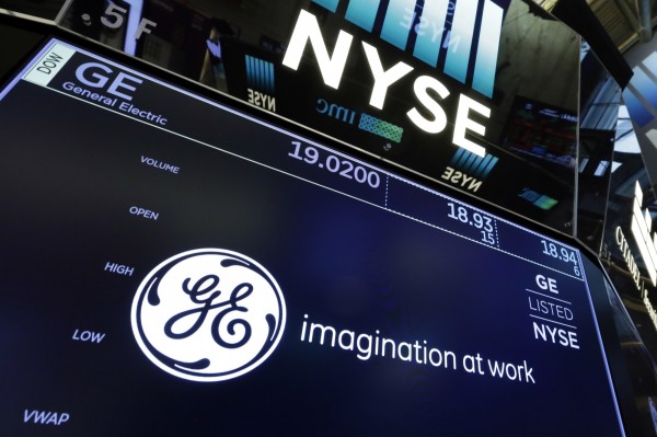 美國工業巨頭奇異公司(GE)股價連續第2天收挫,加上油價下跌使能源股走低,拖累14日美國股市3大指數收低。(美聯社資料照)