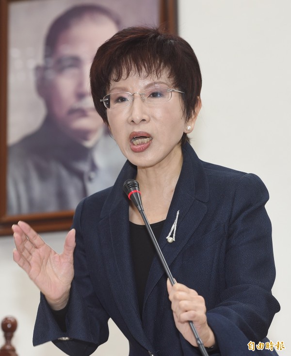 國民黨新任黨主席洪秀柱。(資料照,記者廖振輝攝)